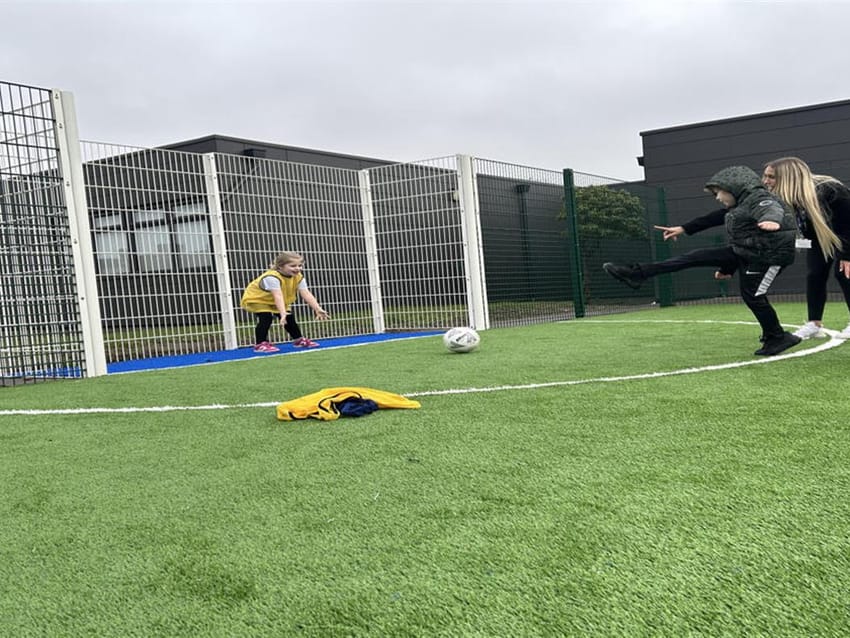 Football Pitch at Crookesbroom Primary Academy in Doncaster Main Image